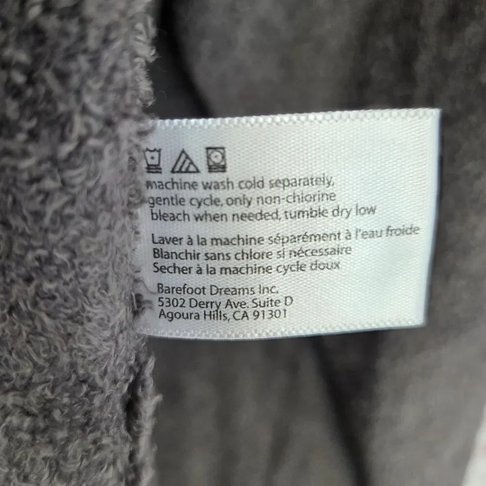 Barefoot Dreams Bamboo Chic Lite Calypso Gray Wrap Sweater S/M Neutral Minimal